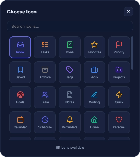Munjez task manager — completed tasks view